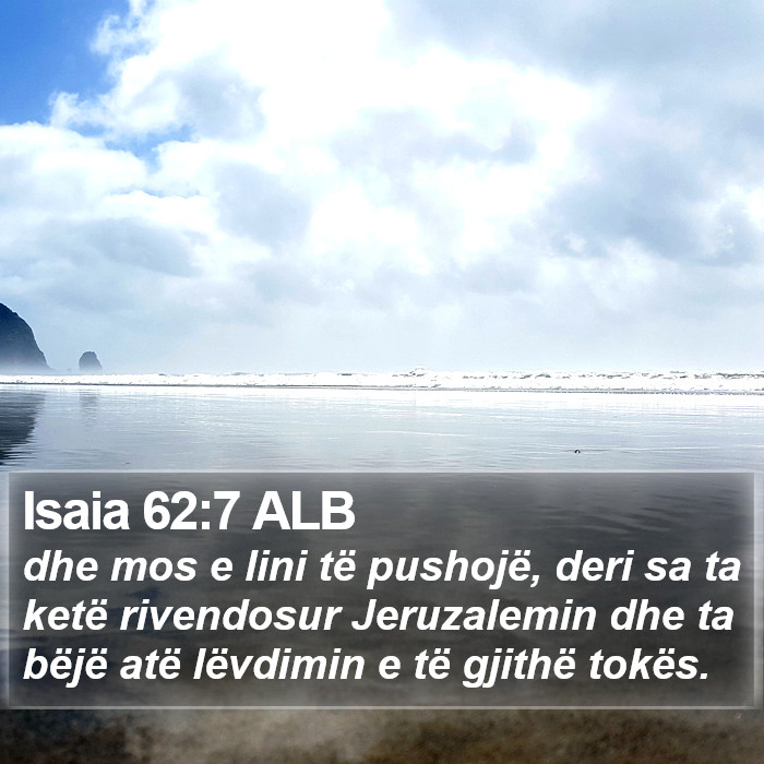 Isaia 62:7 ALB Bible Study