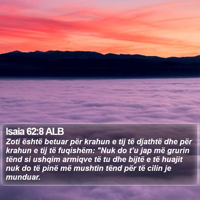 Isaia 62:8 ALB Bible Study