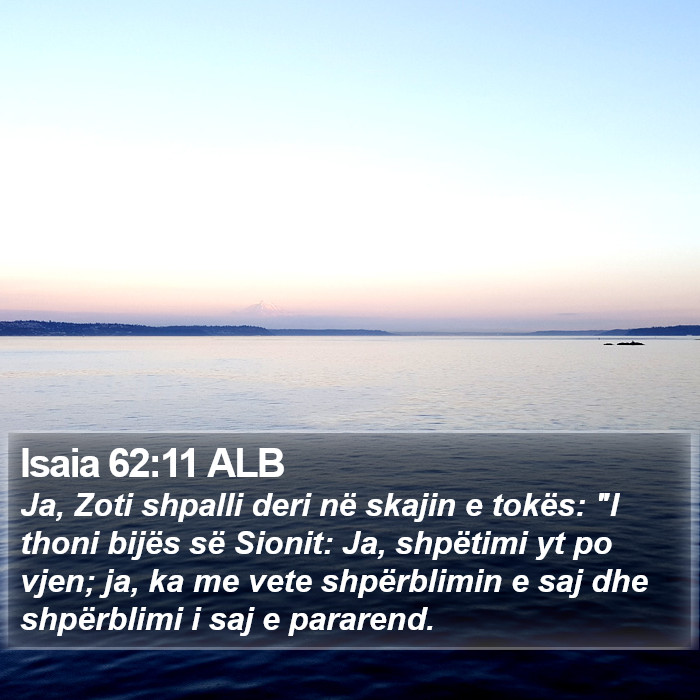 Isaia 62:11 ALB Bible Study