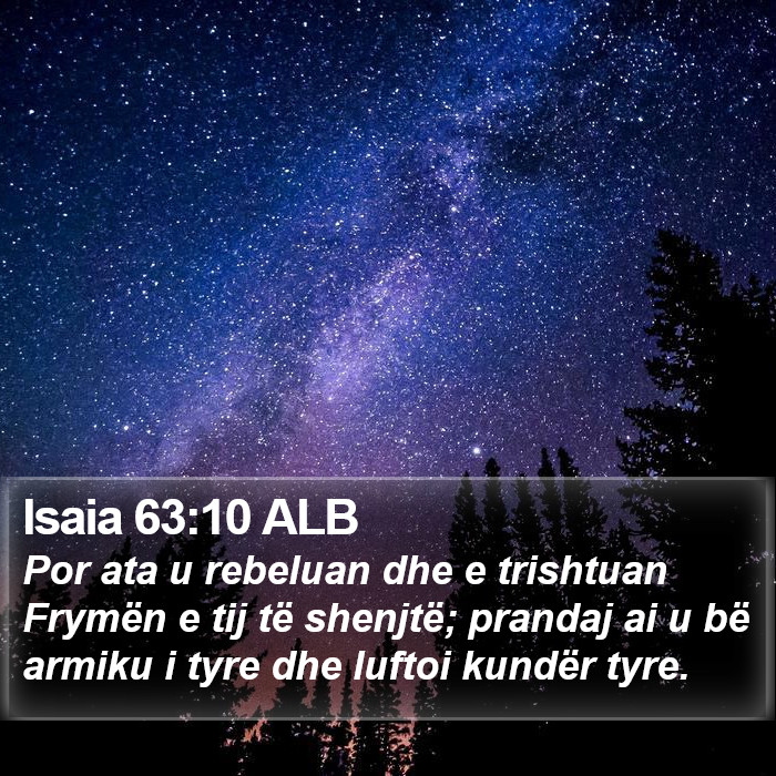 Isaia 63:10 ALB Bible Study