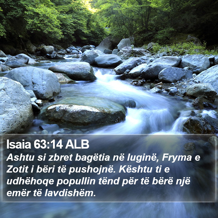 Isaia 63:14 ALB Bible Study
