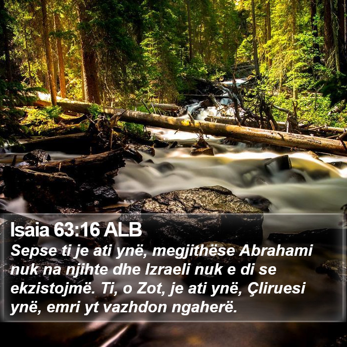 Isaia 63:16 ALB Bible Study