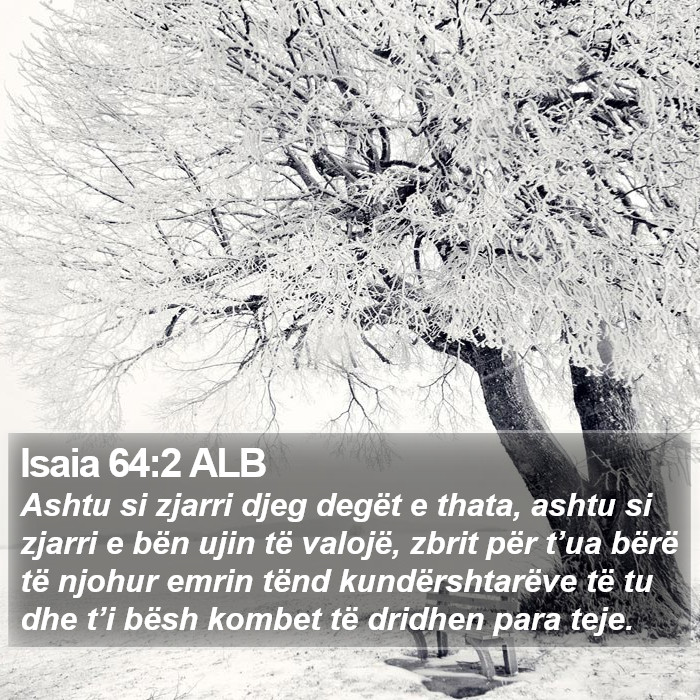 Isaia 64:2 ALB Bible Study