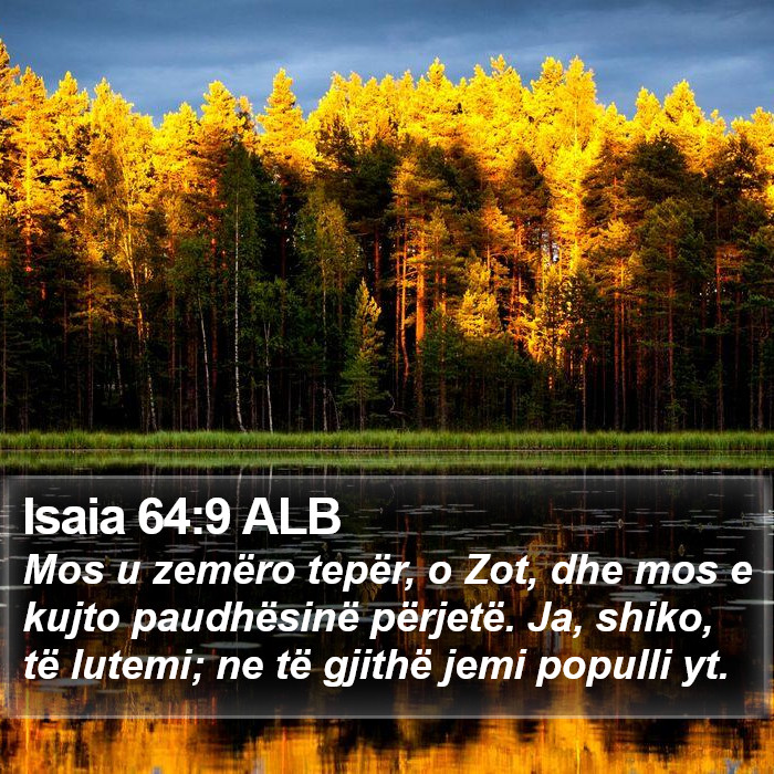 Isaia 64:9 ALB Bible Study