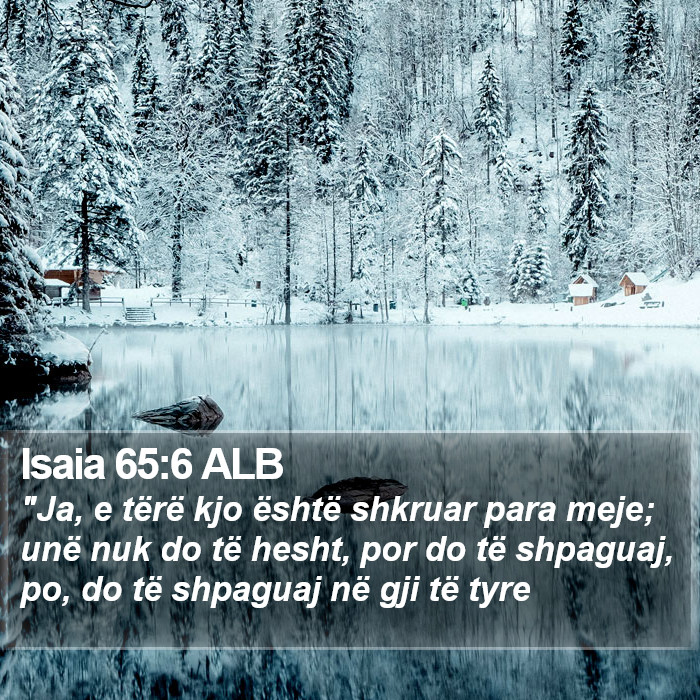 Isaia 65:6 ALB Bible Study