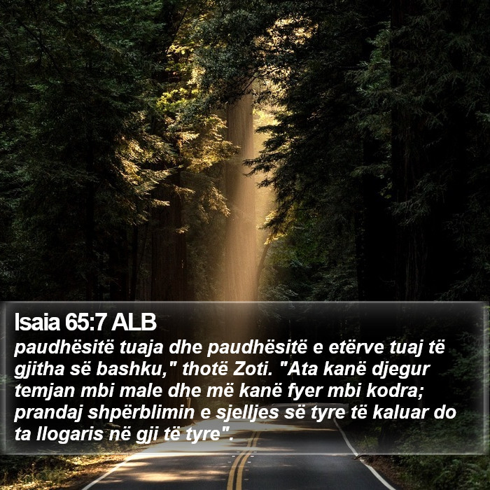 Isaia 65:7 ALB Bible Study