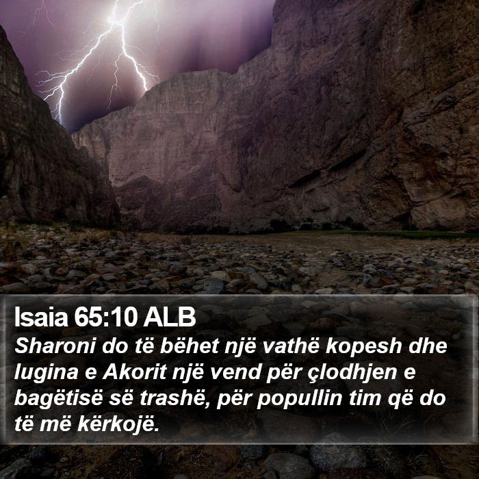 Isaia 65:10 ALB Bible Study
