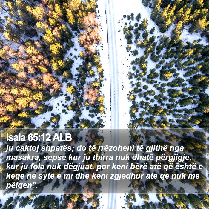 Isaia 65:12 ALB Bible Study
