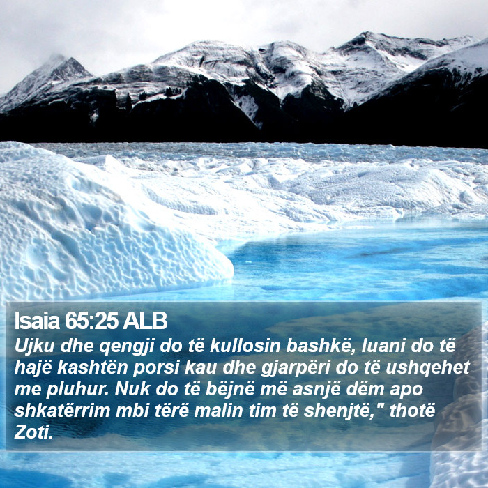 Isaia 65:25 ALB Bible Study