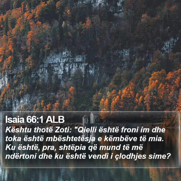 Isaia 66:1 ALB Bible Study