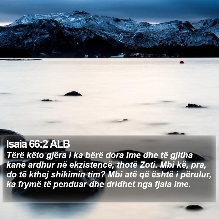 Isaia 66:2 ALB Bible Study