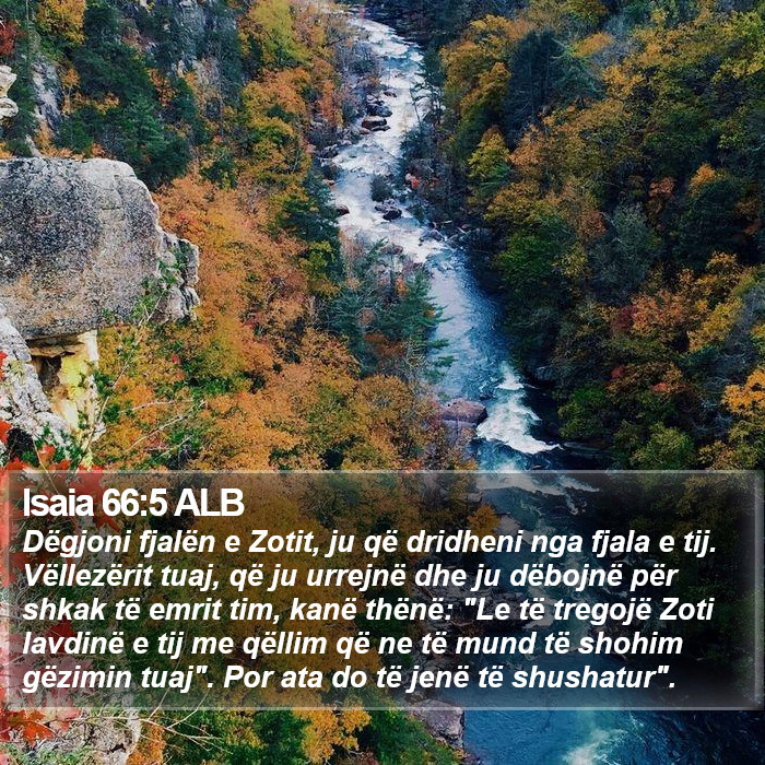 Isaia 66:5 ALB Bible Study