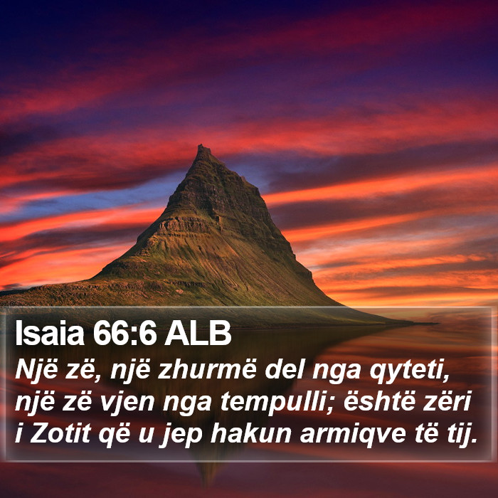 Isaia 66:6 ALB Bible Study