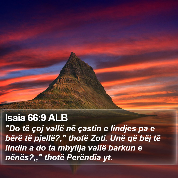 Isaia 66:9 ALB Bible Study