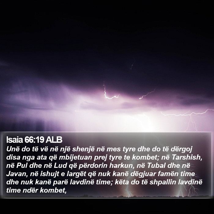 Isaia 66:19 ALB Bible Study