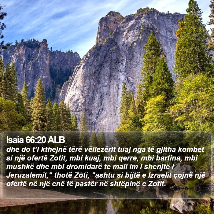 Isaia 66:20 ALB Bible Study