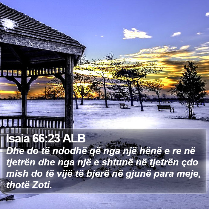 Isaia 66:23 ALB Bible Study