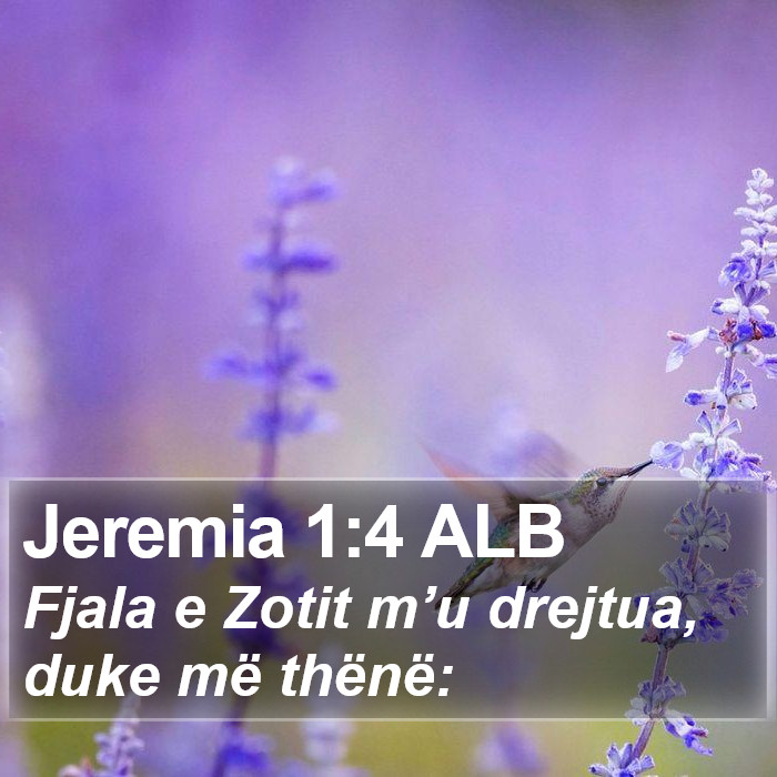 Jeremia 1:4 ALB Bible Study