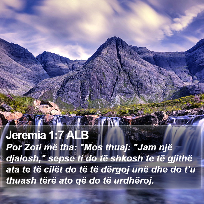 Jeremia 1:7 ALB Bible Study