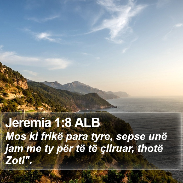 Jeremia 1:8 ALB Bible Study