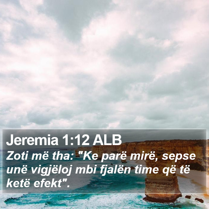 Jeremia 1:12 ALB Bible Study