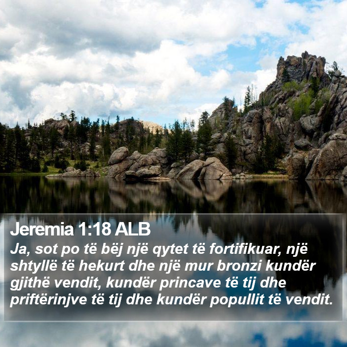 Jeremia 1:18 ALB Bible Study