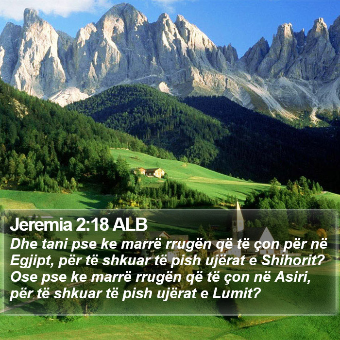 Jeremia 2:18 ALB Bible Study