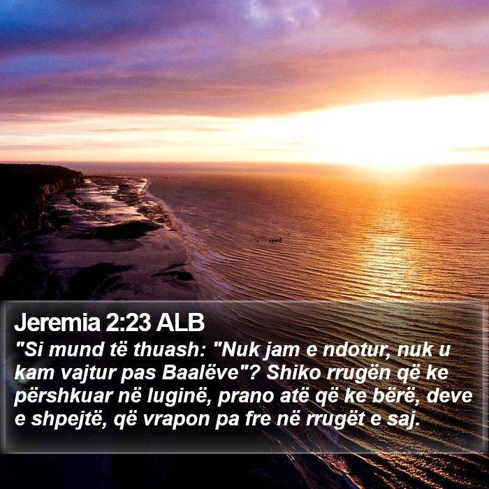 Jeremia 2:23 ALB Bible Study