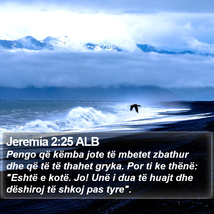 Jeremia 2:25 ALB Bible Study