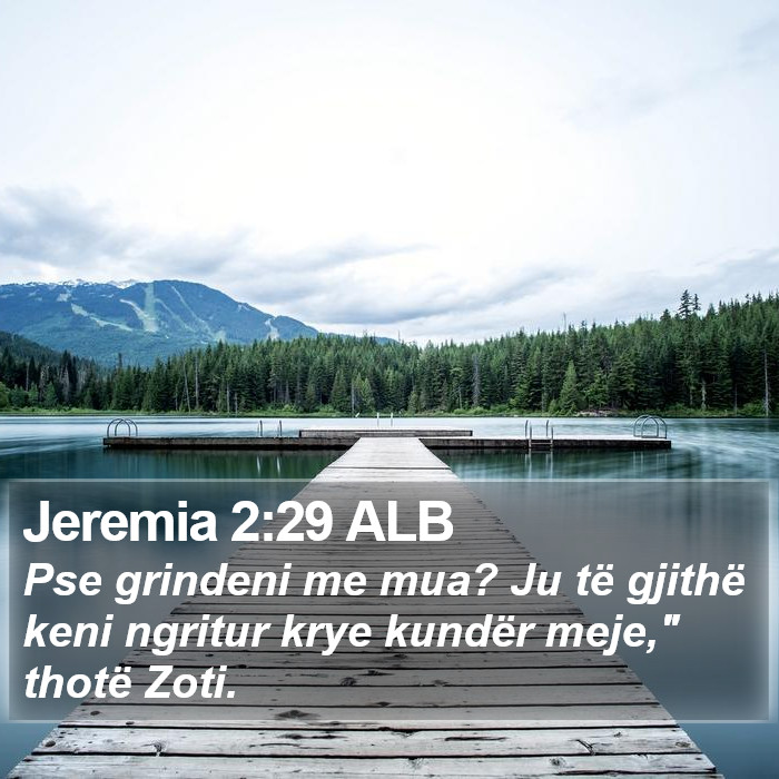 Jeremia 2:29 ALB Bible Study