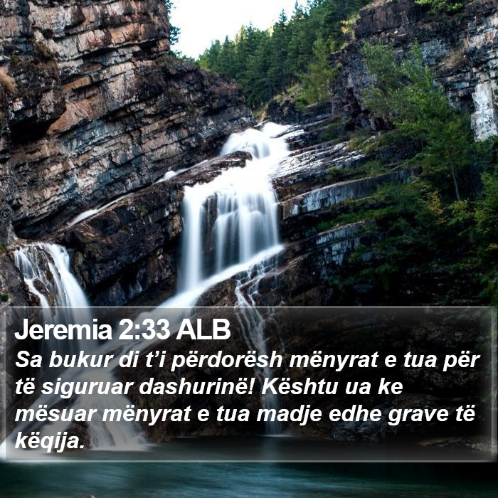 Jeremia 2:33 ALB Bible Study