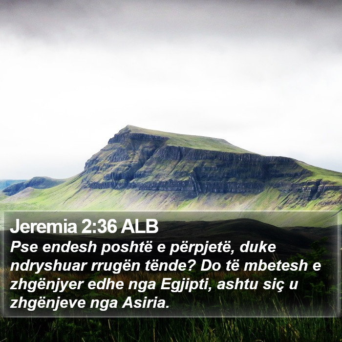 Jeremia 2:36 ALB Bible Study