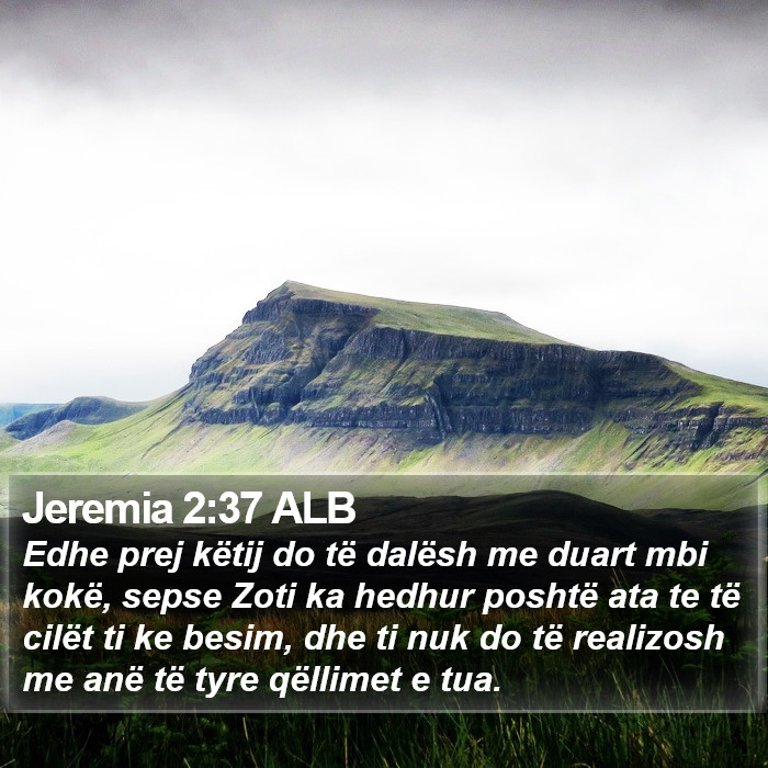 Jeremia 2:37 ALB Bible Study