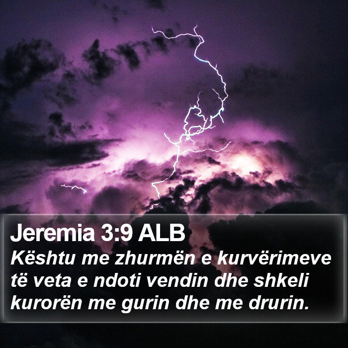 Jeremia 3:9 ALB Bible Study