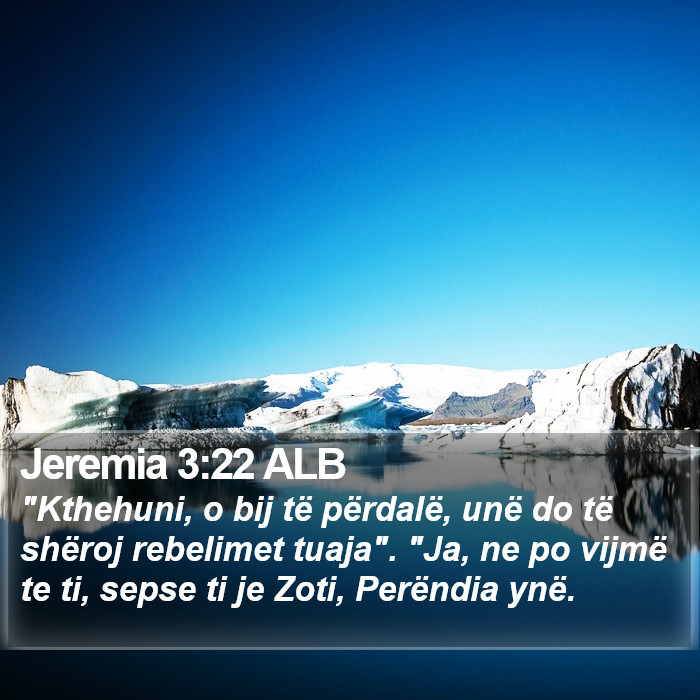 Jeremia 3:22 ALB Bible Study