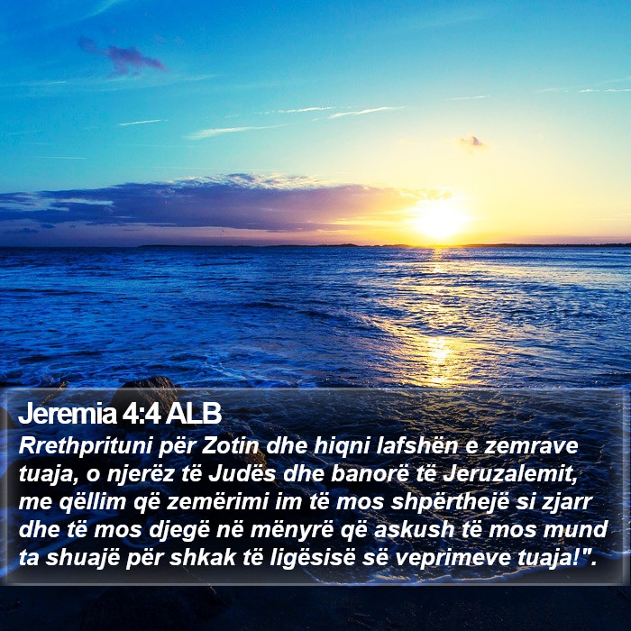 Jeremia 4:4 ALB Bible Study