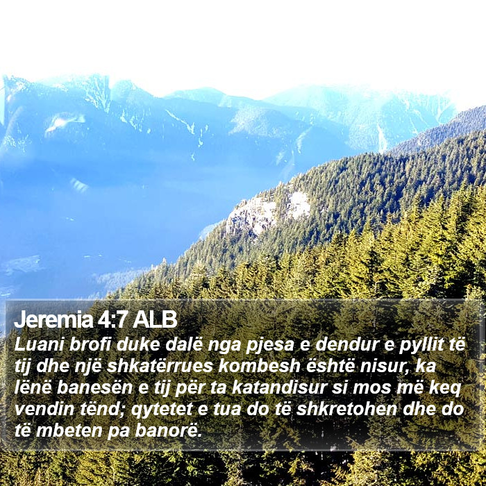 Jeremia 4:7 ALB Bible Study