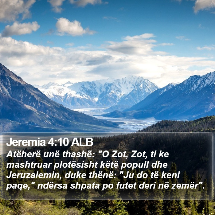 Jeremia 4:10 ALB Bible Study