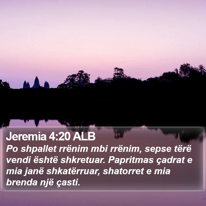 Jeremia 4:20 ALB Bible Study