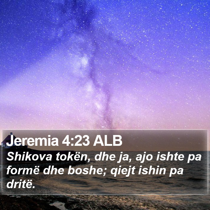 Jeremia 4:23 ALB Bible Study