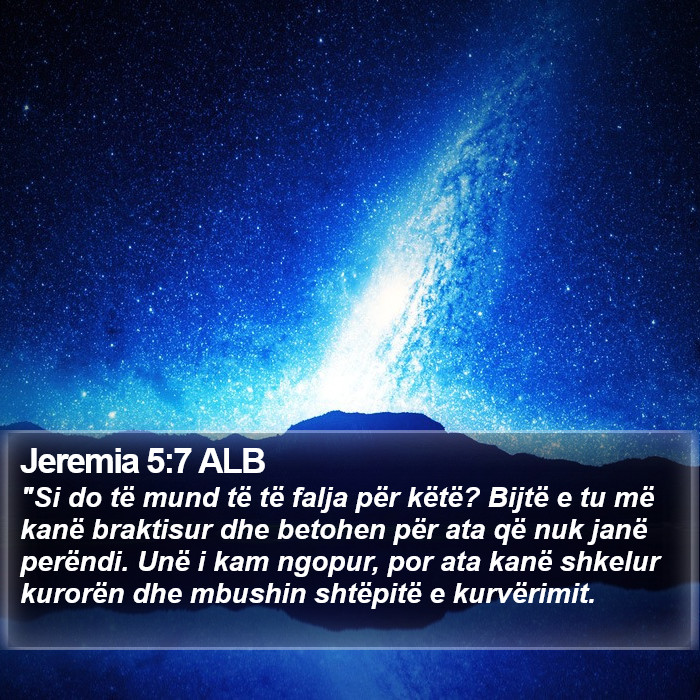 Jeremia 5:7 ALB Bible Study