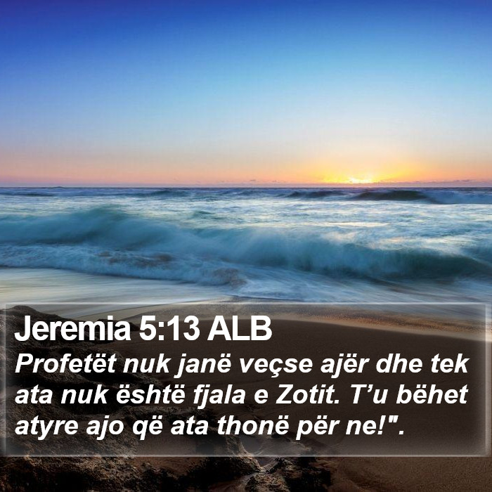 Jeremia 5:13 ALB Bible Study