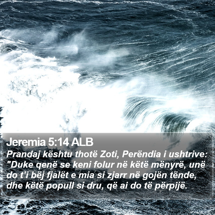 Jeremia 5:14 ALB Bible Study