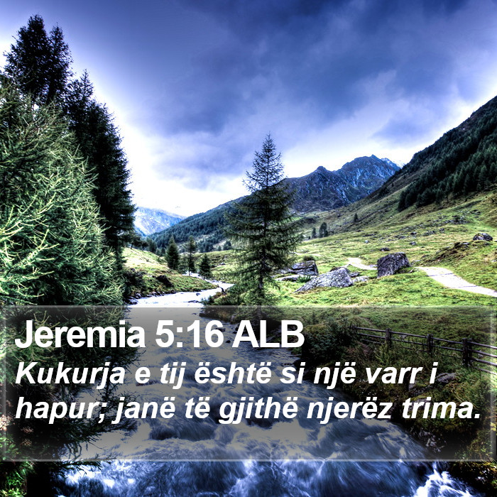 Jeremia 5:16 ALB Bible Study