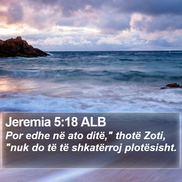 Jeremia 5:18 ALB Bible Study