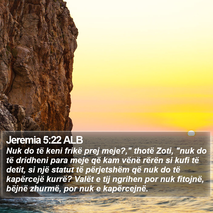 Jeremia 5:22 ALB Bible Study