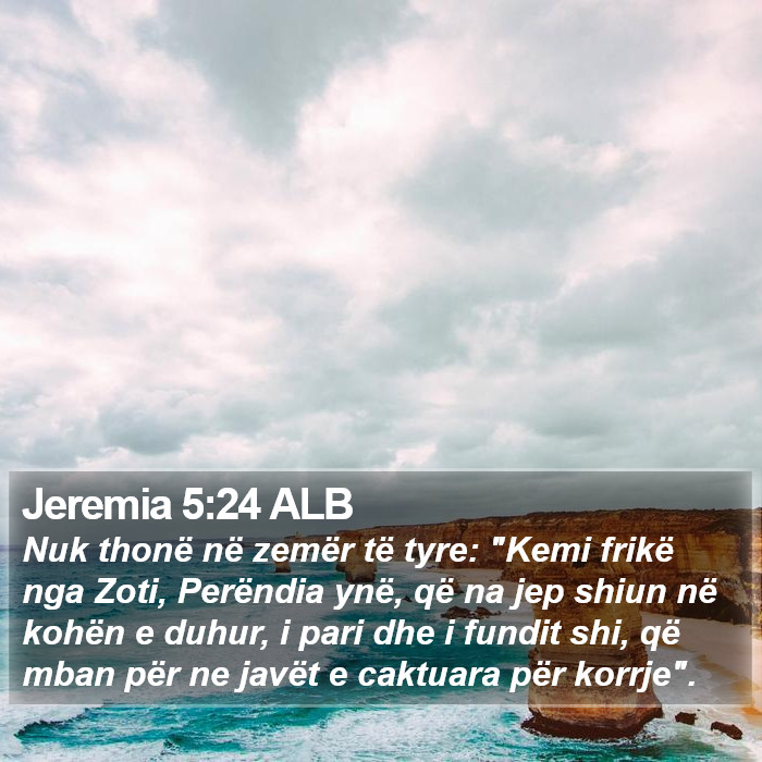 Jeremia 5:24 ALB Bible Study