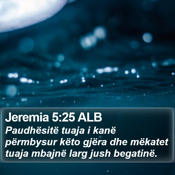 Jeremia 5:25 ALB Bible Study