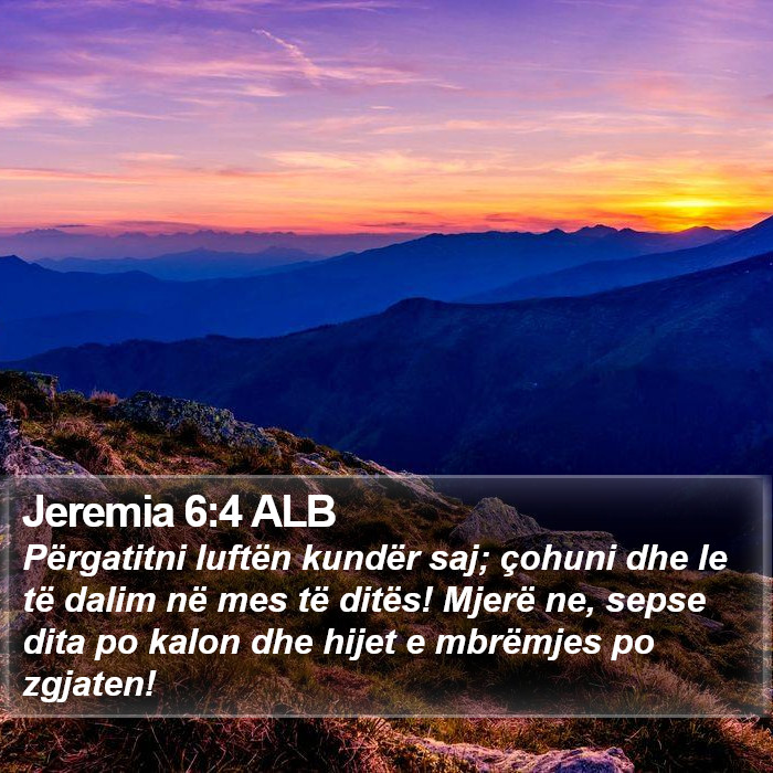 Jeremia 6:4 ALB Bible Study