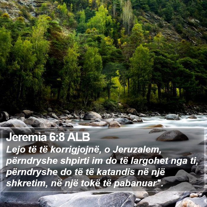 Jeremia 6:8 ALB Bible Study
